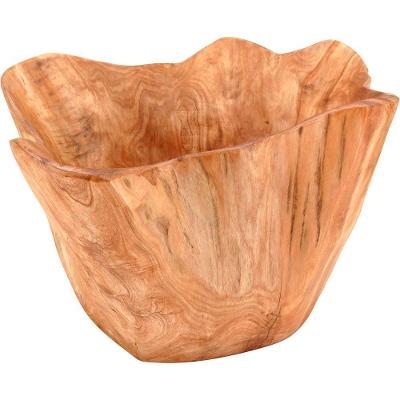 Wood Centro Mesa 17X37X32Cm Madeira Natural