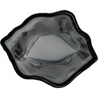 Vaso 30X15X10Cm Vidro Cinza - 3