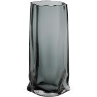 Vaso 30X15X10Cm Vidro Cinza - 7