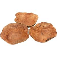 Wood Centro Mesa 14X44X40Cm Madeira Natural - 5