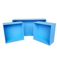 Trio De Nicho Retangular Decorativo Quarto/sala 100% Mdf Azul - 1