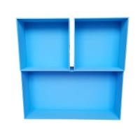 Trio De Nicho Retangular Decorativo Quarto/sala 100% Mdf Azul - 7