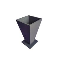 Vaso Taça De Canto Em Mdf (20cm) Marrom Café