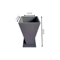 Vaso Taça De Canto Em Mdf (20cm) Marrom Café - 5