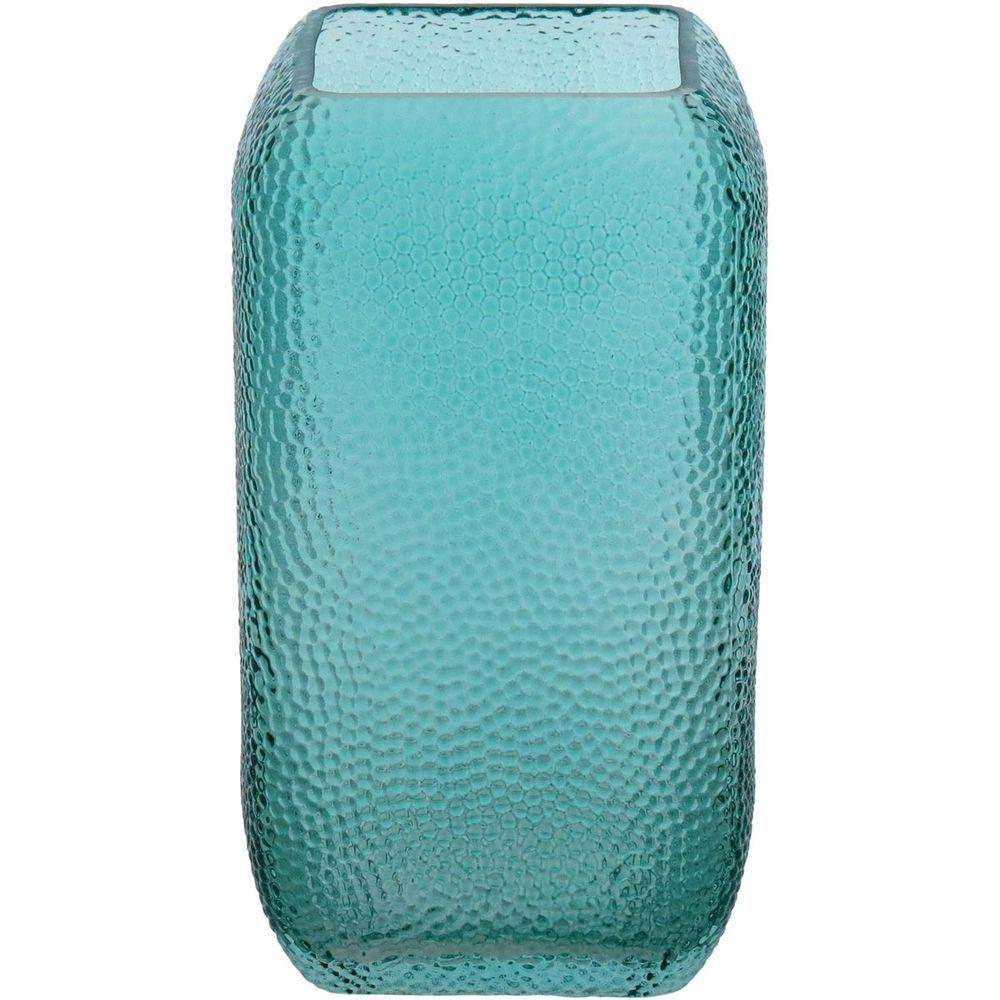 Vaso 25X14X14Cm Vidro Azul - 1