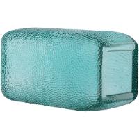 Vaso 25X14X14Cm Vidro Azul - 5