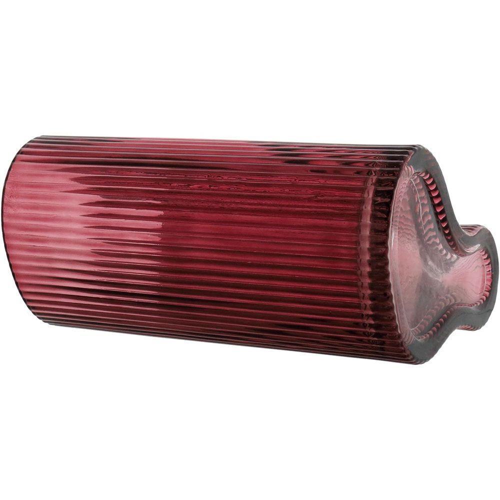 Zingaro Vaso 20X16X9Cm Vidro Vermelho - 4