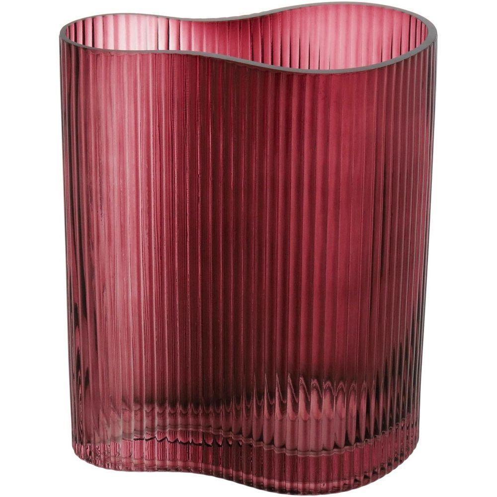Zingaro Vaso 20X16X9Cm Vidro Vermelho - 6