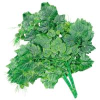 12 Ramos Decoração Arranjo Uva Artificial Planta Decorativa Plástico 5 Galhos Cada 65cm - 1