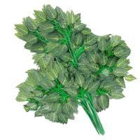 12 Ramos Decoração Arranjo Ficus Artificial Planta Plástico 14 Galhos Cada 61cm - 1