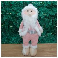 Boneco Natal Papai Noel Rosa Natalino 42cm - 1