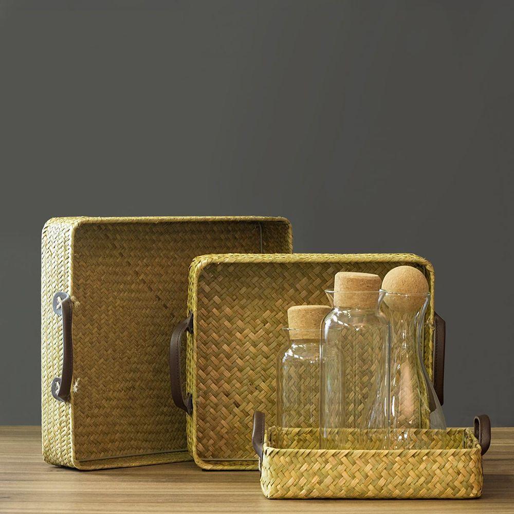 Bandeja 4X27X27Cm Fibra Natural - 2