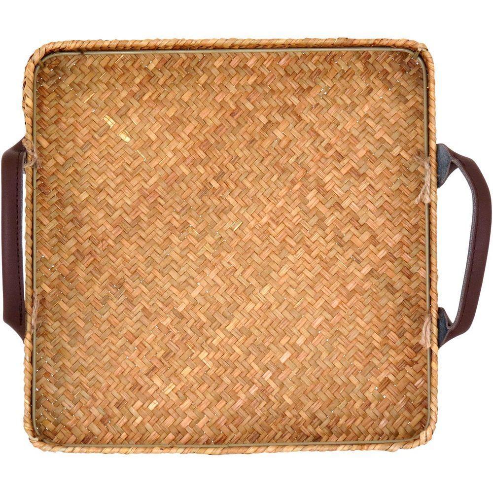 Bandeja 4X27X27Cm Fibra Natural - 4