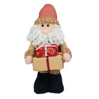 Boneco Natal Papai Noel Com Presente Natalino 28cm - 1