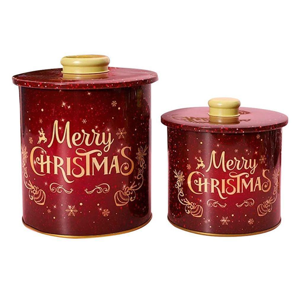 Conjunto De Latas Natalinas Para Doces Chocolates Merry Christmas - 2