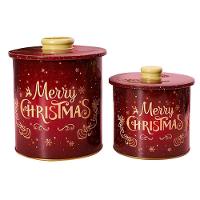Conjunto De Latas Natalinas Para Doces Chocolates Merry Christmas - 2