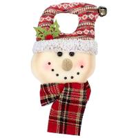 Decoração Enfeite Natal Boneco Neve Vermelho árvore De Natal 25cm - 1