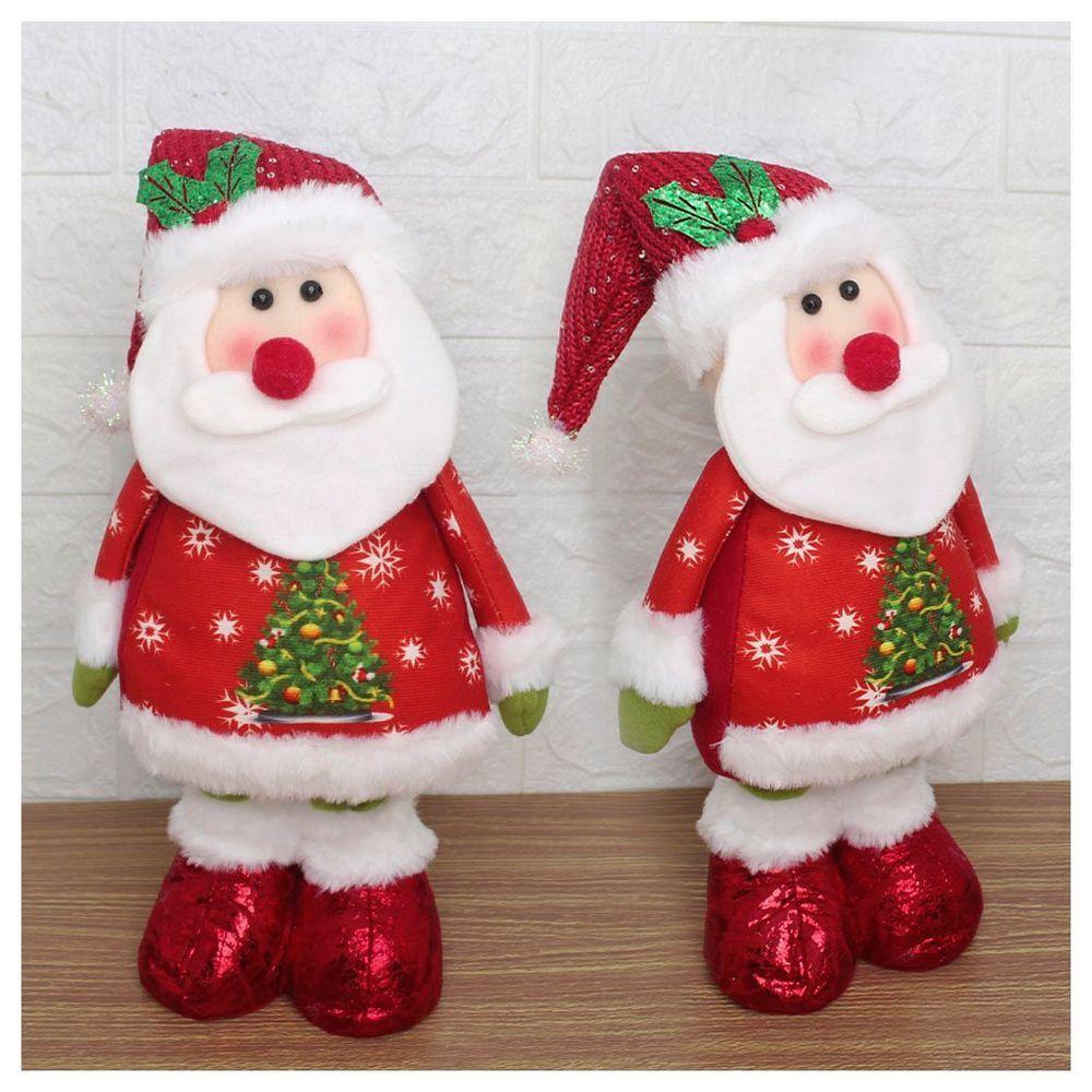 Decoração Boneco Natal Papai Noel Perna Ajustável 45cm - 3