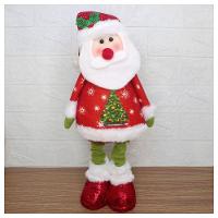 Decoração Boneco Natal Papai Noel Perna Ajustável 45cm - 1