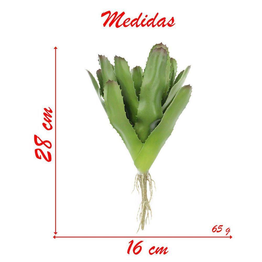 Decoração Bromélia Planta Artificial Plástico 28cm - 3