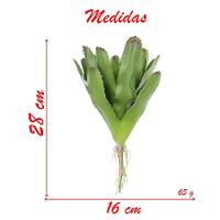 Decoração Bromélia Planta Artificial Plástico 28cm - 3
