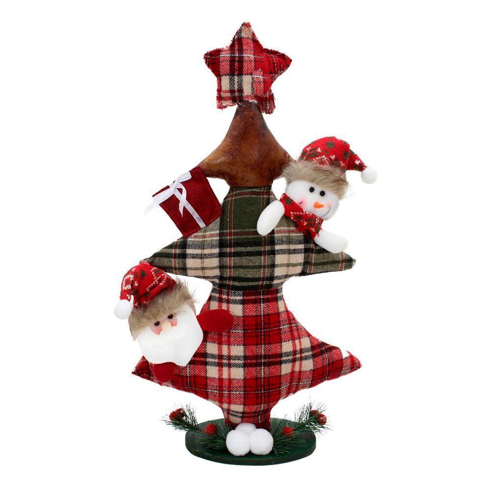 Decoração Enfeite Natal Papai Noel árvore Natalina 57cm - 1