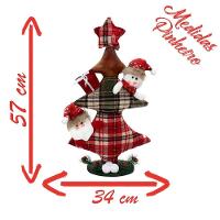 Decoração Enfeite Natal Papai Noel árvore Natalina 57cm - 2