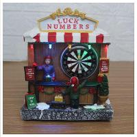 Decoração Cenário Natalino Parque De Diversão Iluminado 16cm - 1