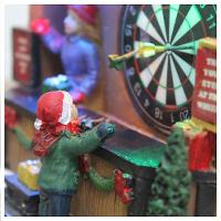 Decoração Cenário Natalino Parque De Diversão Iluminado 16cm