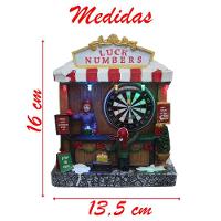 Decoração Cenário Natalino Parque De Diversão Iluminado 16cm - 5