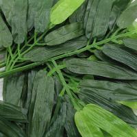 12 Ramos Decoração Arranjo Bambu Artificial Planta Decorativa Plástico 4 Galhos Cada 42cm - 2