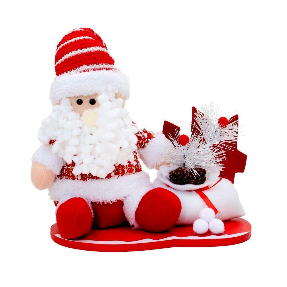 Boneco Natal Papai Noel Enfeite Tecido 39cm - 1