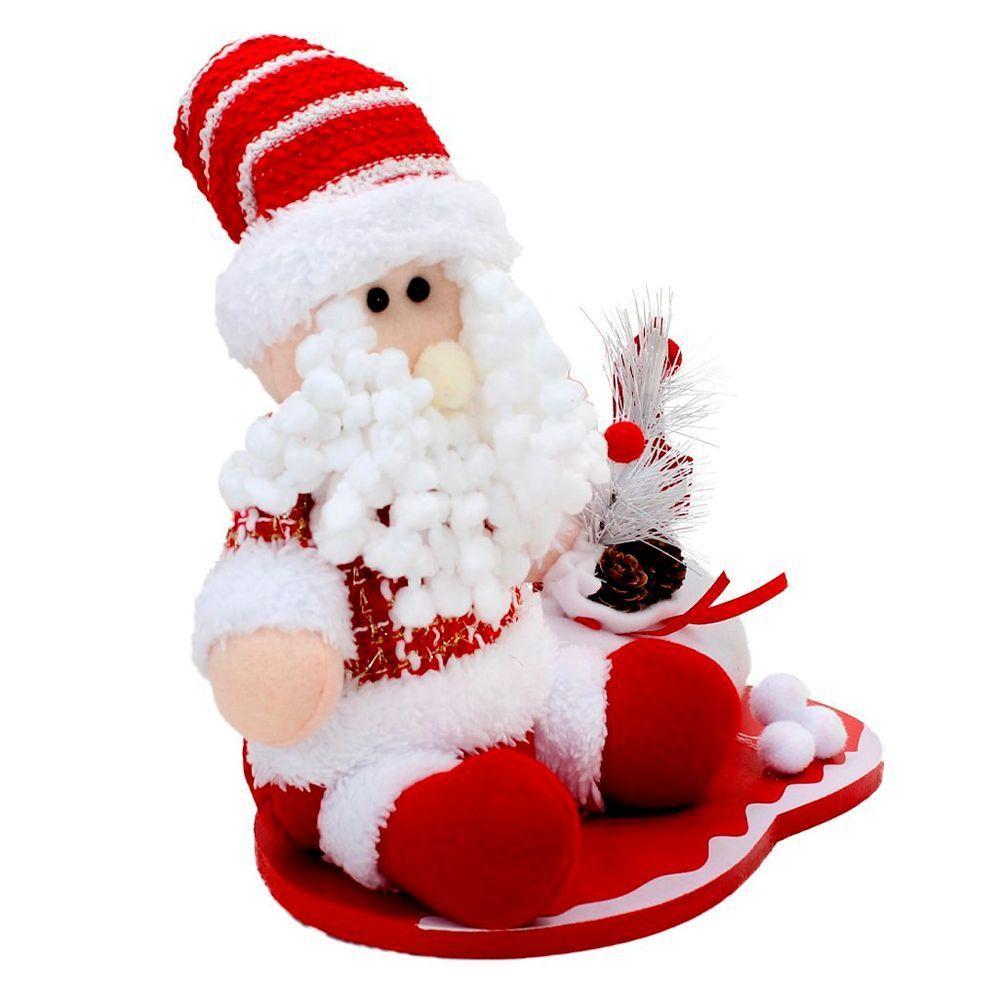 Boneco Natal Papai Noel Enfeite Tecido 39cm - 4