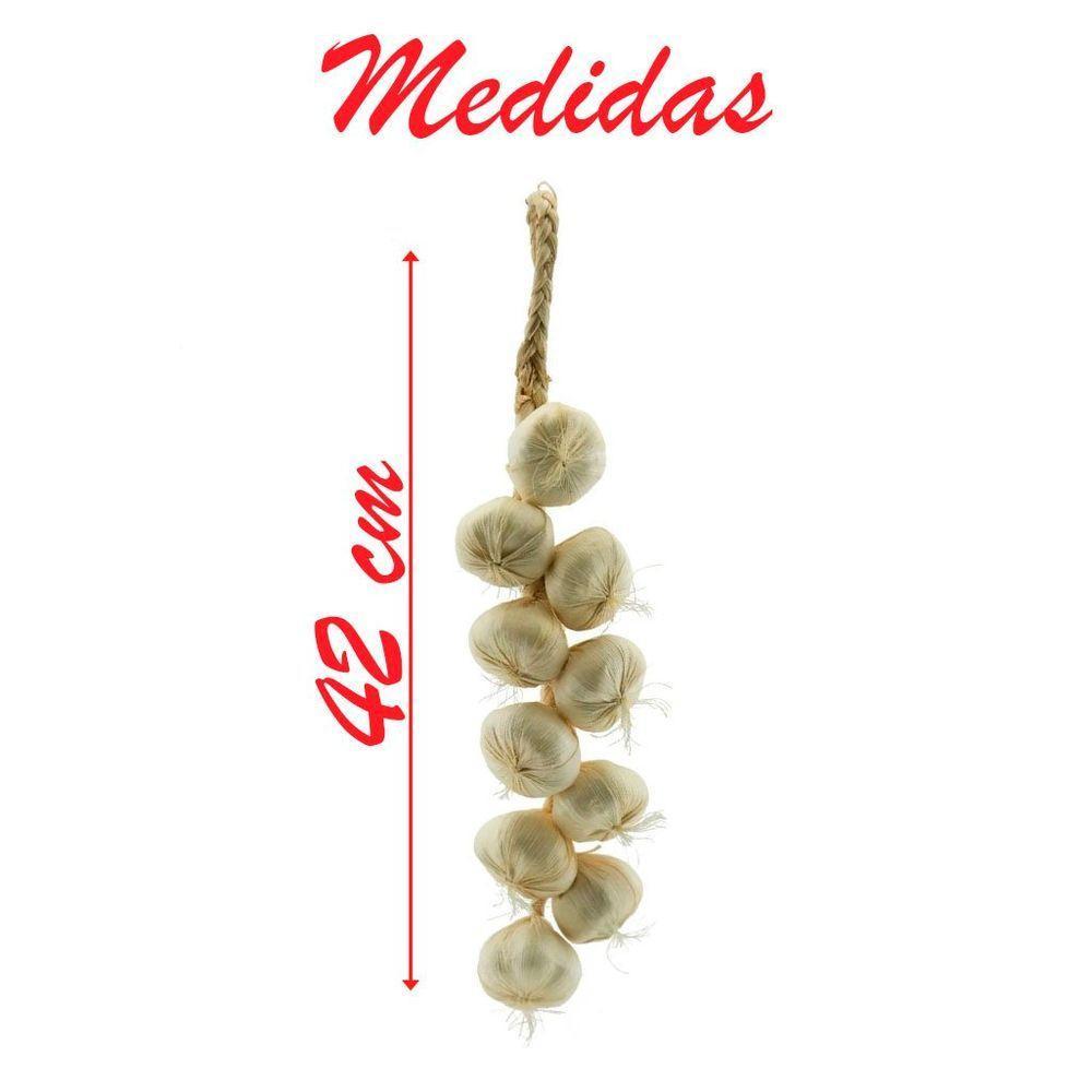 Decoração Trança De Alho Artificial 42cm - 2