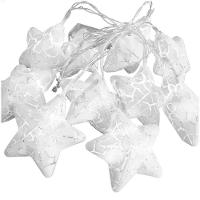 Decoração Varal Cordão Fio De Luzes Lâmpadas Estrela Led Natal Enfeite 2m - 1