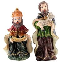 Decoração Enfeite Presépio Natal Escultura Resina 11 Peças - 7