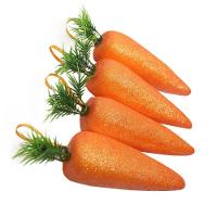 Enfeite Decorativo Páscoa 10 Cenouras Pendentes Isopor 17cm - 1