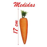 Enfeite Decorativo Páscoa 6 Cenouras Pendentes Isopor 17cm - 3