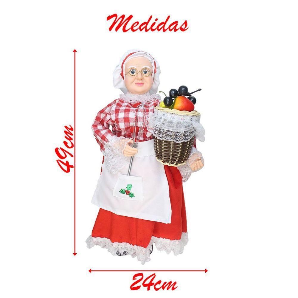 Dupla Boneco De Natal Mamãe E Papai Noel Confeiteiros - 4