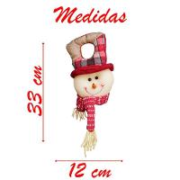 Enfeite De Porta Natal Boneco De Neve Feltro 33cm - 2
