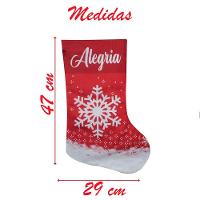 Dupla De Bota Meia Enfeite Natalino Temático 47cm - 2