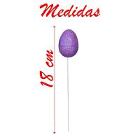 Enfeite Decorativo 36 Ovos De Páscoa Com Brilho - 3