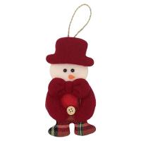 Kit 12 Peças Enfeite árvore Natal Pendente Papai Noel Boneco De Neve 14cm - 3