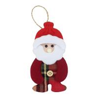 Kit 12 Peças Enfeite árvore Natal Pendente Papai Noel Boneco De Neve 14cm - 5