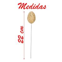 Enfeite Decorativo Ovo De Páscoa 12 Unidades Com Haste - 4