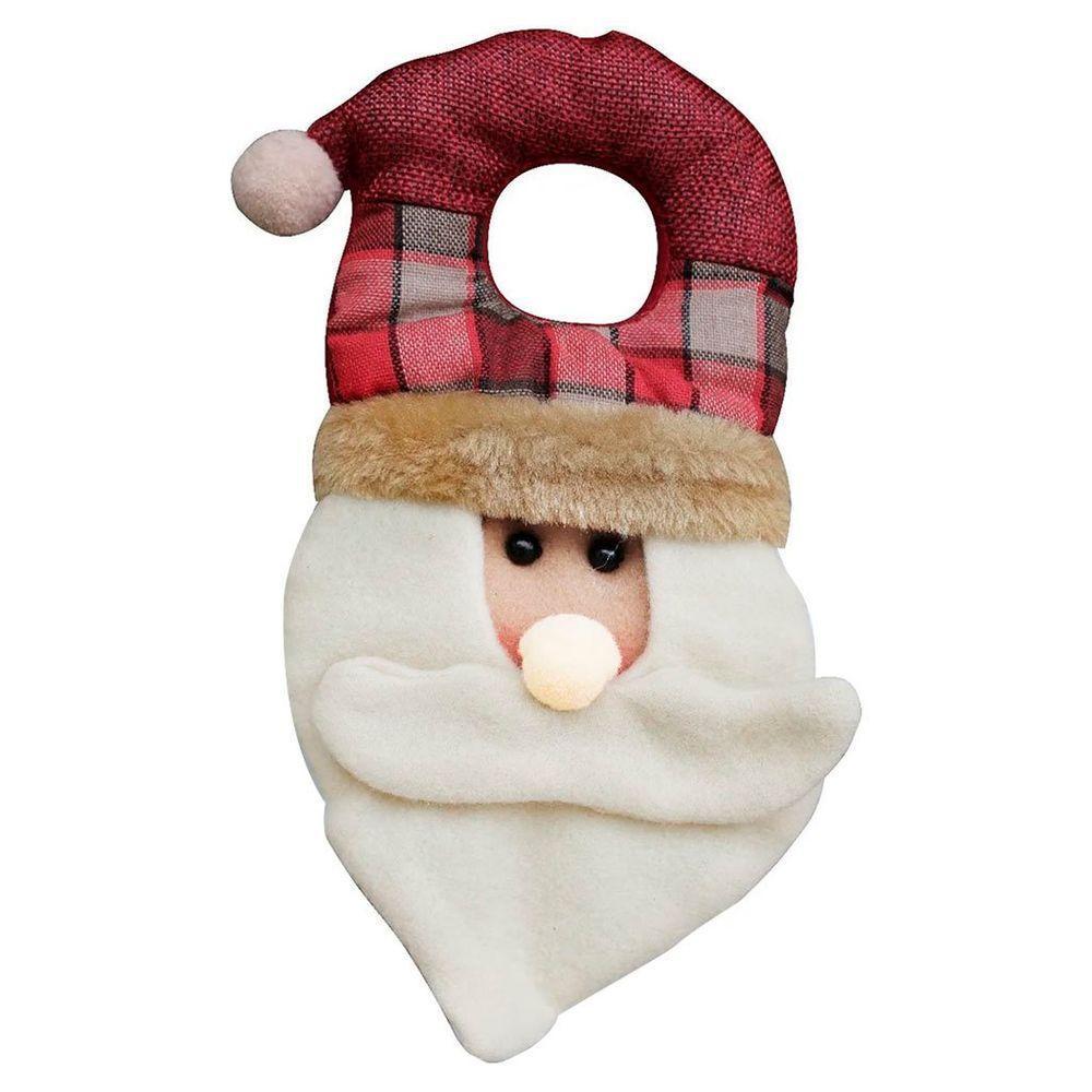 Enfeite De Porta Natal Papai Noel Feltro 26cm - 1
