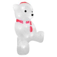 Enfeite Iluminado Natal Urso Polar Natalino Led Acrílico 28cm 220v - 2