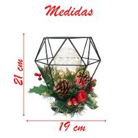 Decoração Lamparina Natal Enfeite Iluminado Natalino 21cm - 3