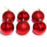 Kit 12 Bolas Vermelhas Enfeite Natalino árvore Natal 50mm - 5