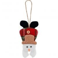 Enfeite árvore Natal Pendente Boneco De Neve 1 Peça 17cm - 1